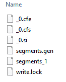 Example files for single segment