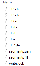 Example files for two segments