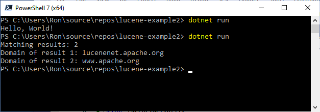 apache lucene contains